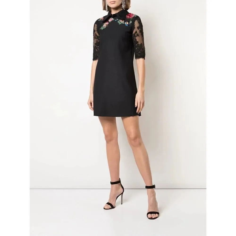 Marchesa 3/4 Sleeve A-Line Mini Day Dress size US8